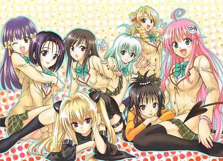 anime girls, To Love-ru, Lala Satalin Deviluke, Golden Darkness, HD wallpaper