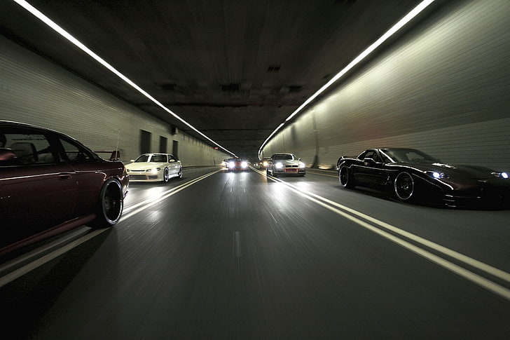 cars japanese tunnel nissan chevrolet corvette nissan silvia s15 nissan skyline gtr r34 2400x1600 Cars Chevrolet HD Art HD wallpaper
