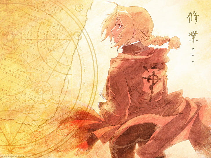 anime, Full Metal Alchemist, Elric Edward, HD wallpaper