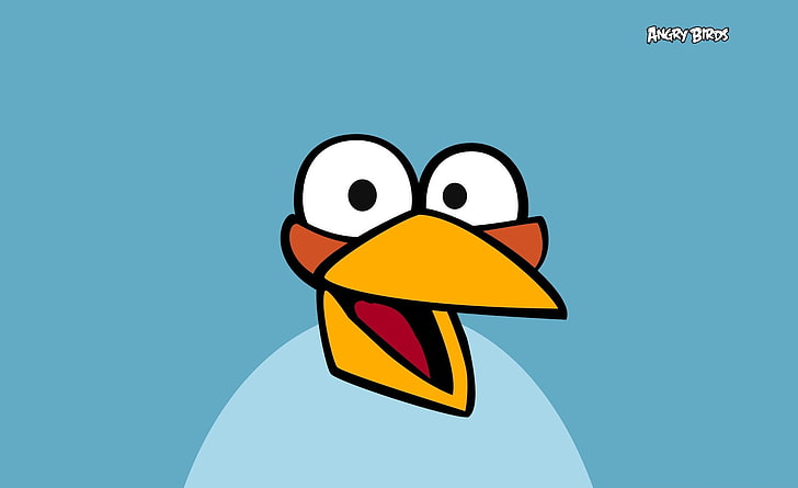Angry Birds, blue Angry Birds character, Games, Puzzle, Background