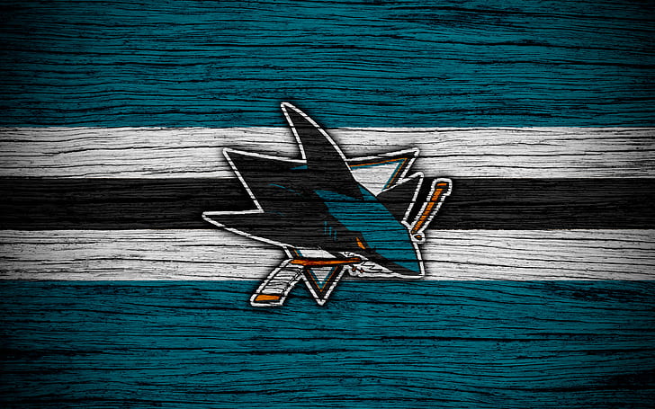 Hockey, San Jose Sharks, Emblem, Logo, NHL, HD wallpaper