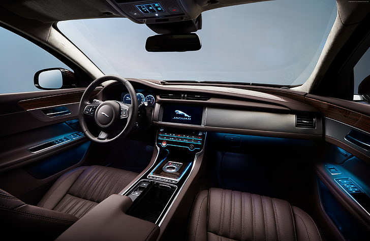Jaguar XFL, interior, Auto China 2016, Beijing Motor Show 2016, HD wallpaper