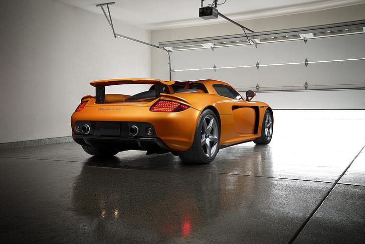 Hd Wallpaper Porsche Orange Carrera Supercar Garage Exotic Borealis Wallpaper Flare