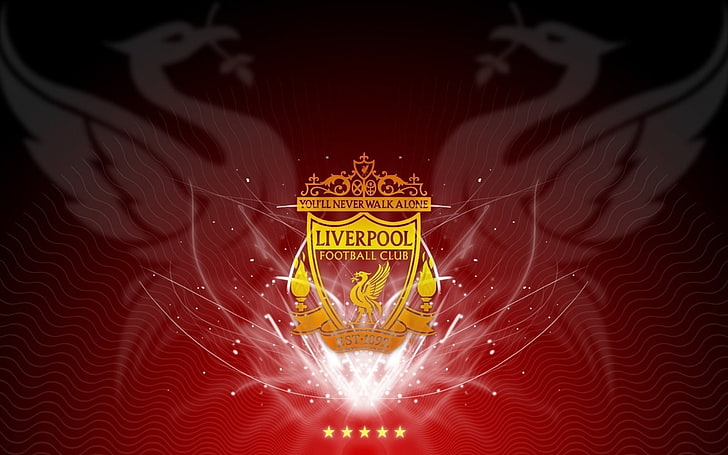 Liverpool Club-Logo Brand Sports HD Wallpaper, night, illuminated