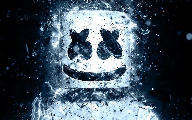 smile, mask, smiley, DJ Marshmello
