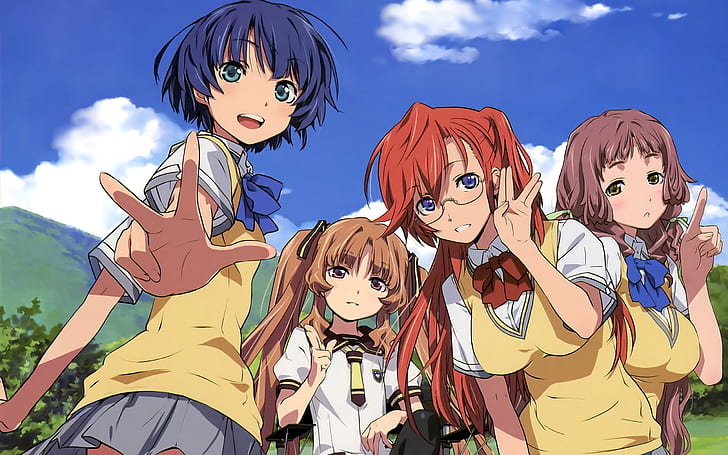 Anime, Waiting in the Summer, Ichika Takatsuki, Kanna Tanigawa, HD wallpaper