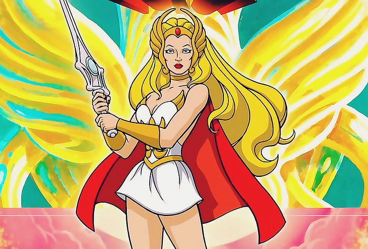 She-Ra, warrior, princess, illustration, cartoon