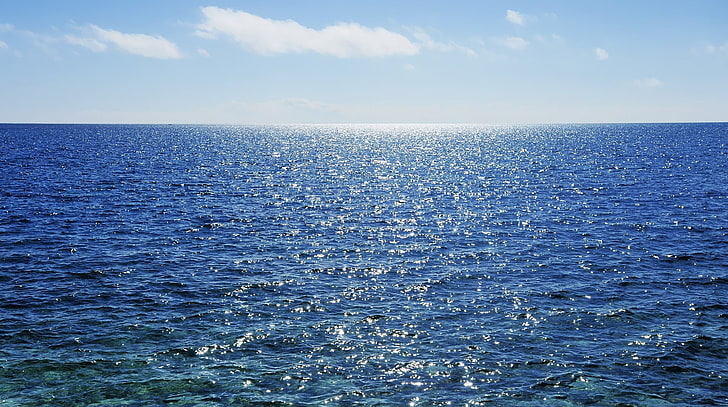 sea, horizon, water, sky, scenics - nature, horizon over water, HD wallpaper