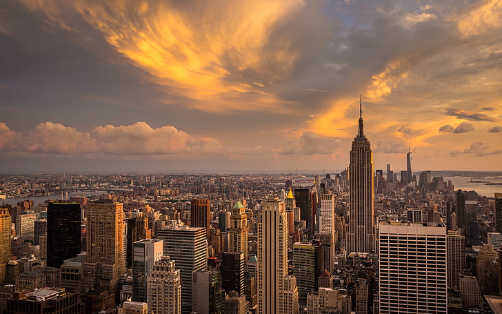 HD wallpaper: Empire State building, New York City, landscape, cityscape,  skyscraper | Wallpaper Flare