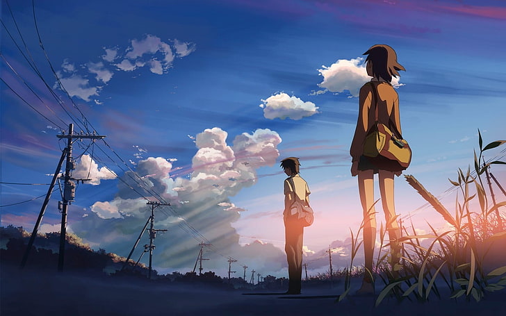 5 Centimeters Per Second, anime, nature, clouds, Makoto Shinkai, HD wallpaper