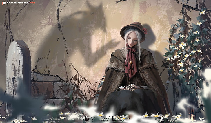 WLOP, anime girls, Bloodborne, one person, real people, lifestyles, HD wallpaper
