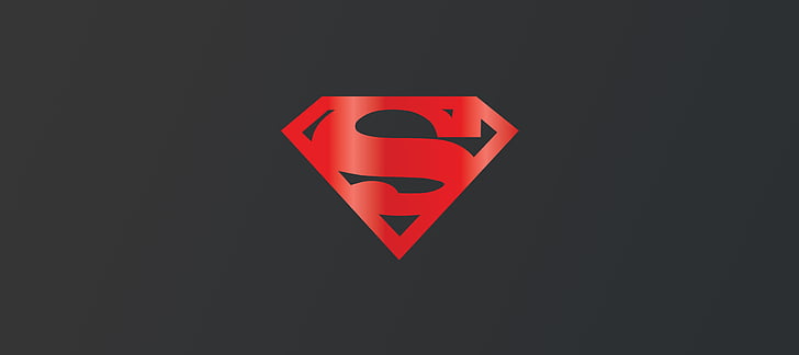 Superman, Logo, Dark background, 4K, 8K, HD wallpaper