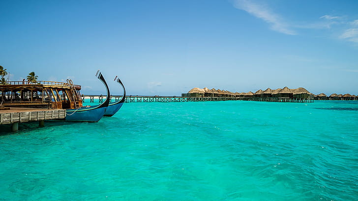 Indian Ocean Maldives Como Cocoa Island Resort Bungalow Villas Picture 1920×1080, HD wallpaper