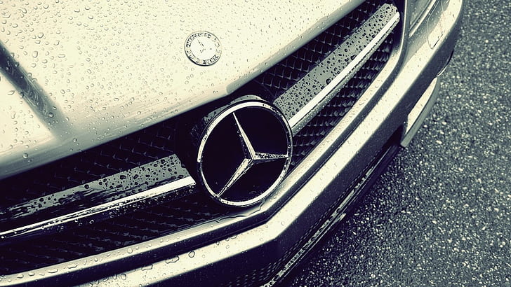 Mercedes Water Drops HD, cars, HD wallpaper