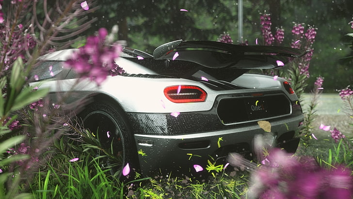 Koenigsegg, Driveclub, racing, Koenigsegg One:1, plant, flower, HD wallpaper