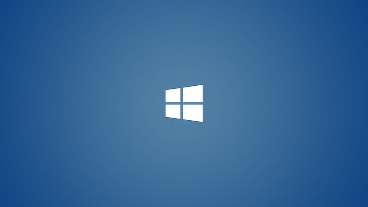 minimalism, technology, blue, Windows 8, logo, Windows 10 Anniversary HD wallpaper