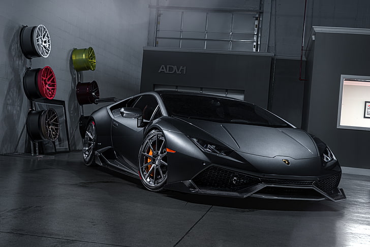 8K, Lamborghini Huracan, ADV1 Wheels, 4K, mode of transportation, HD wallpaper