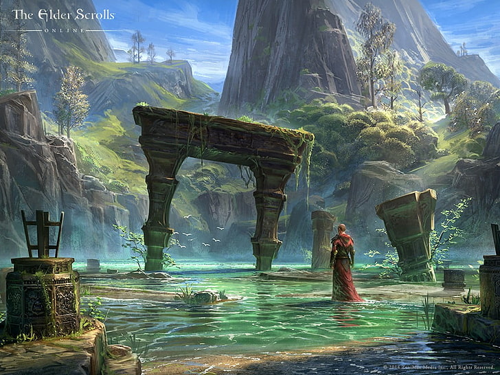 Hình nền Elder Scroll rực rỡ sắc màu và đầy sức mạnh chắc chắn sẽ khiến bạn đắm chìm trong thế giới của game. Tận hưởng tinh túy trò chơi và trải nghiệm những điều kỳ diệu bằng cách tải nó ngay hôm nay! 