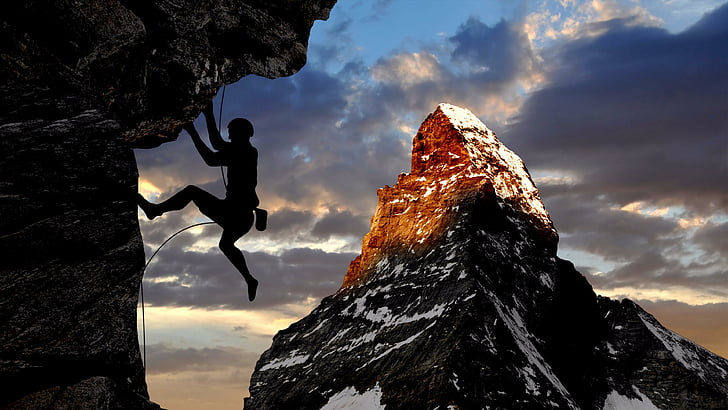 rock climbing background