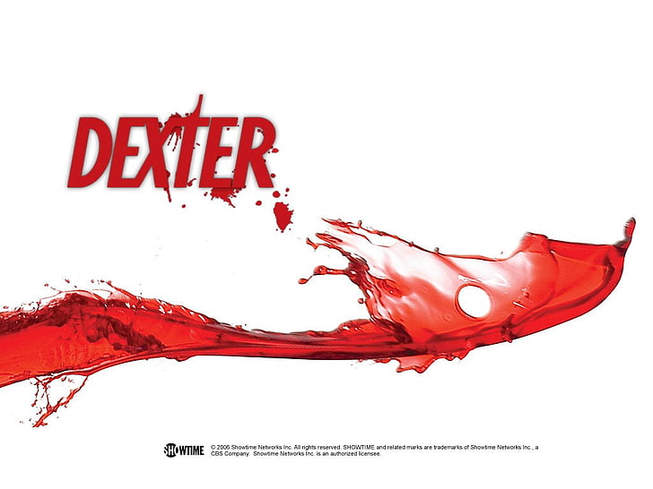 Dexter text, TV Show, Dexter Morgan, Michael C. Hall, white background, HD wallpaper