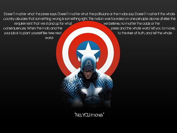 Captain America illustration, quote, Green Lantern, communication, HD wallpaper