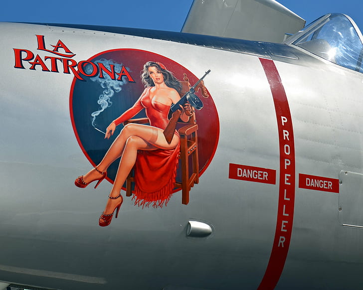 aircrafts, art, fighter, nose, pin up, plane