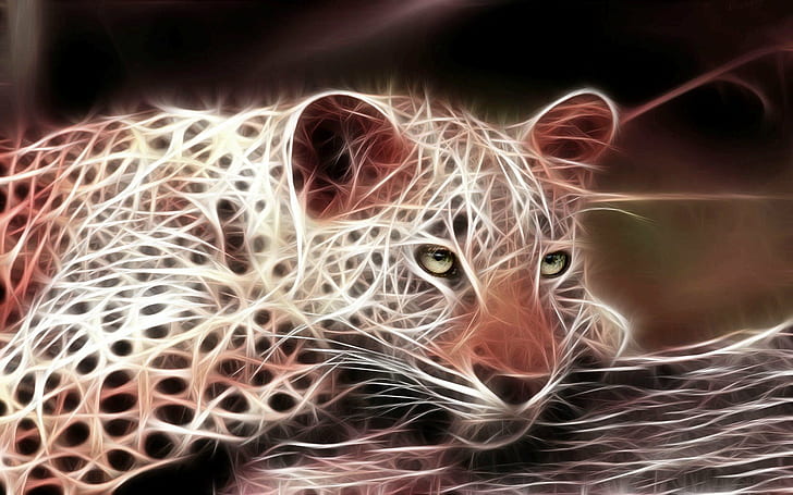HD wallpaper: 3d, animals, digital art, fractalius, leopard | Wallpaper  Flare