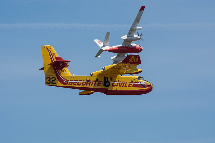 airplane, Canadair, Grumman S-2 Tracker, sky, air vehicle, transportation