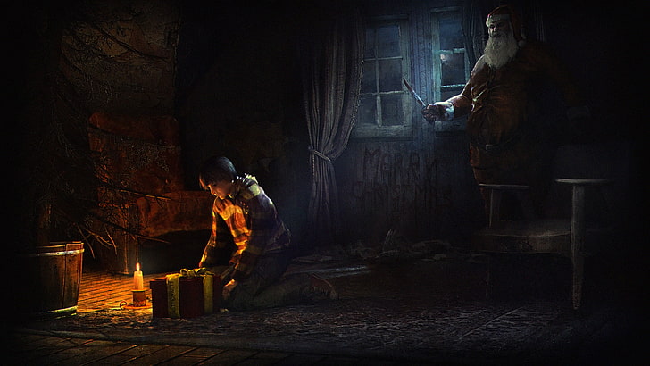 boy holding present, The Vanishing of Ethan Carter, video games