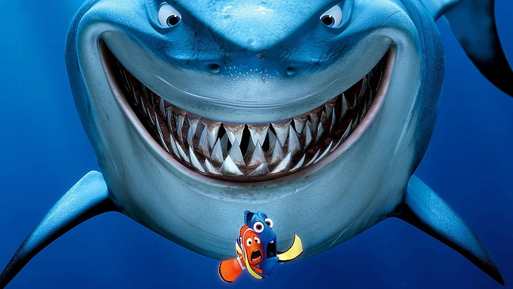 Finding Nemo, Bruce (Finding Nemo), Dory (Finding Nemo), Marlin (Finding Nemo), HD wallpaper