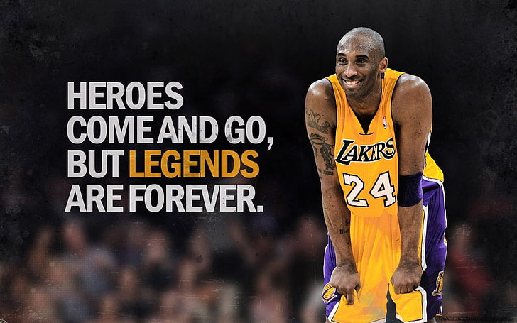 Kobe Bryant, NBA, anime, Los Angeles, sports, hero, basketball HD wallpaper