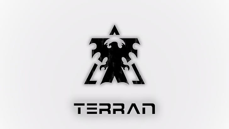 StarCraft Terran HD, terran logo, video games, HD wallpaper