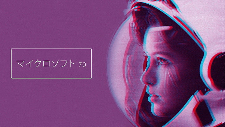 Anna Lee Fisher, astronaut, RGB, vaporwave