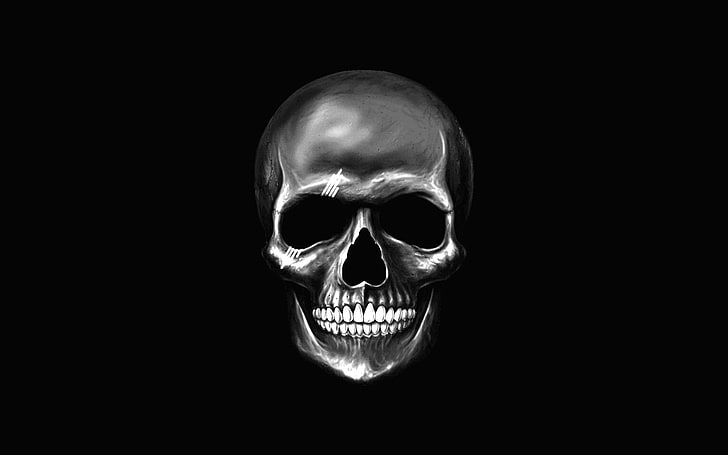 1024x768px | free download | HD wallpaper: art, artwork, Dark, Evil,  horror, skeleton, skull, skulls, bone | Wallpaper Flare