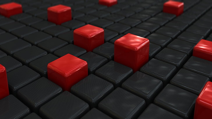 3D Blocks, abstract