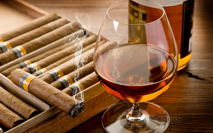 Cigars, Photography, Glass, Wine, Alcohol, clear wine glass, 2560x1600, HD wallpaper