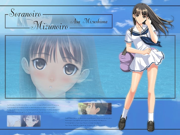 tony taka sora no iro mizu no iro mizushima asa 800x600  Anime Hot Anime HD Art, HD wallpaper
