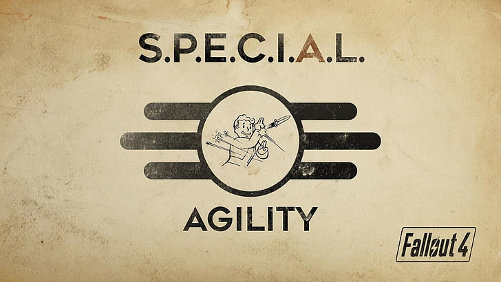Special agility logo, Fallout, Fallout 4, communication, text