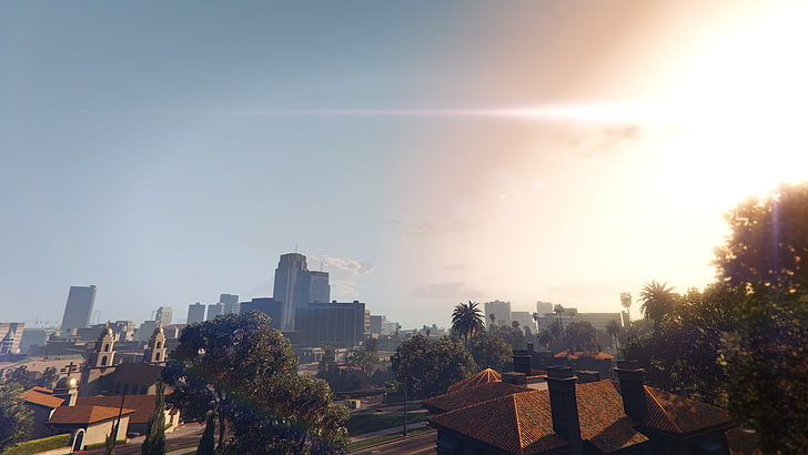 concrete buildings, Grand Theft Auto V, video games, building exterior