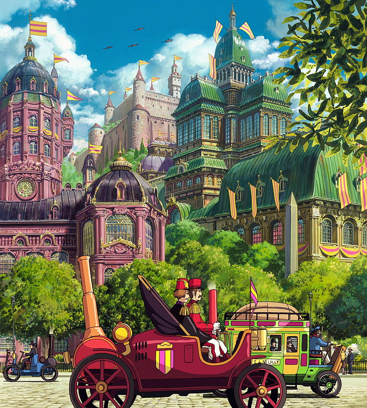 Studio Ghibli, anime, building exterior, architecture, built structure, HD wallpaper