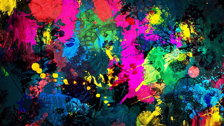 HD wallpaper: Abstract Mixed Paint Colors, abstract painting, 3d and  abstract | Wallpaper Flare