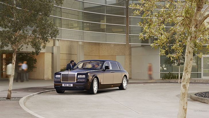 untitled, car, Rolls-Royce Phantom, motor vehicle, mode of transportation, HD wallpaper