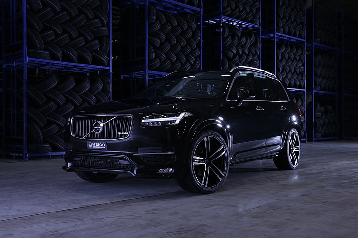 HD wallpaper: Volvo, SUV, Black, XC90, crossover, Heico Sportiv ...