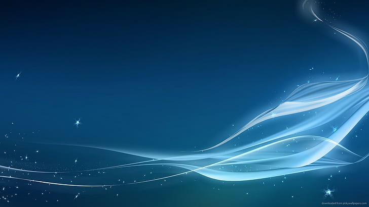 abstract, 1920x1080, sparkly, waves, Blue, abstract blue background
