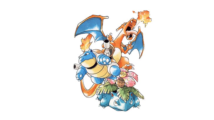 HD wallpaper: Pokémon, Blastoise, Charizard, Venusaur, GameBoy Color |  Wallpaper Flare