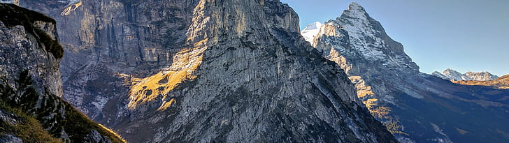 Alps, Dual Monitors, landscape, mountains, Multiple Display, HD wallpaper