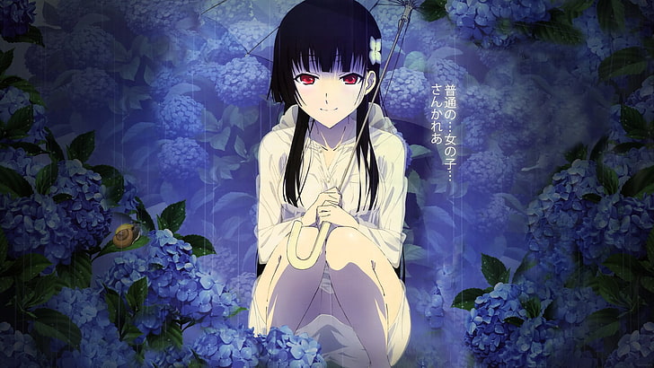 anime girl  desktop backgrounds, representation, flower, human representation, HD wallpaper