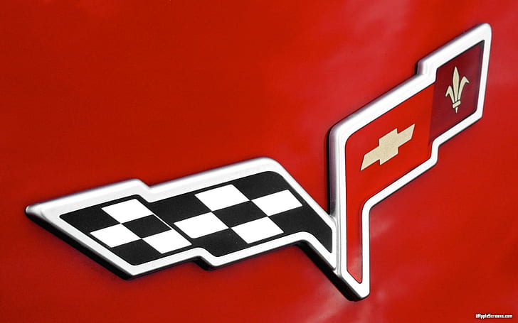 Chevrolet Corvette Logo, cars, HD wallpaper