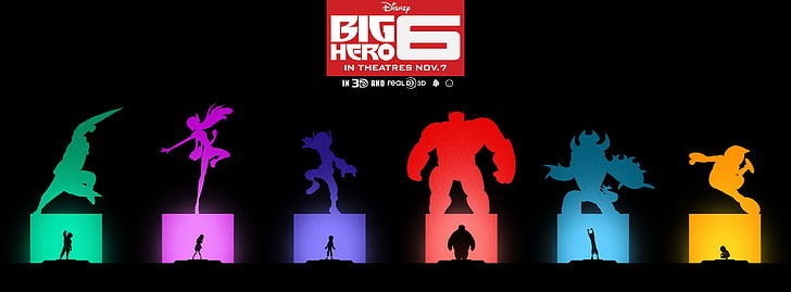 Big Hero 6 poster, Hiro Hamada (Big Hero 6), movies, animated movies, HD wallpaper