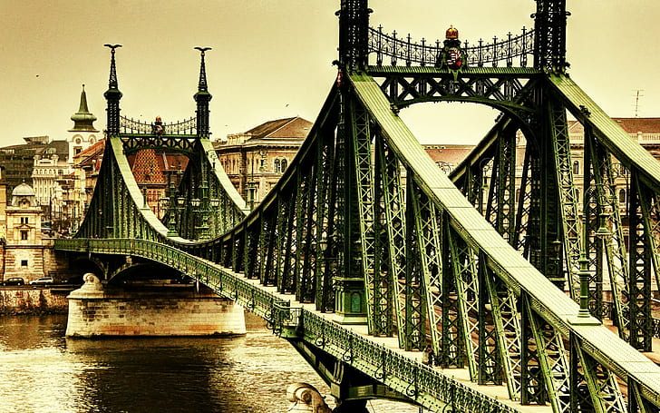 liberty bridge budapest, HD wallpaper